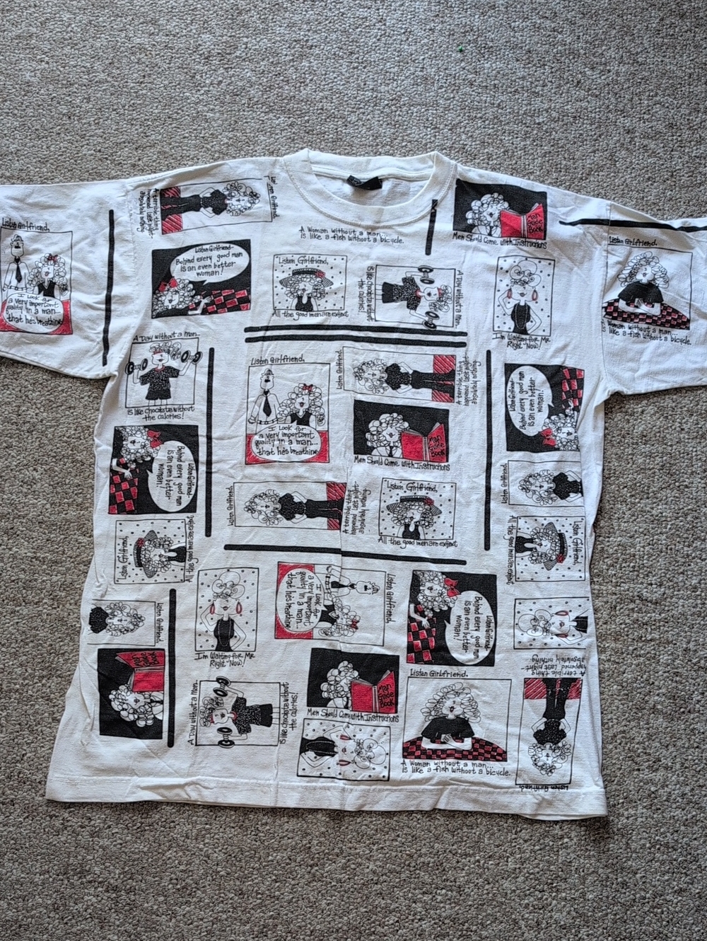 GALAXY Comic Strip Vintage — White